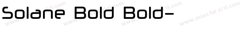 Solane Bold Bold字体转换